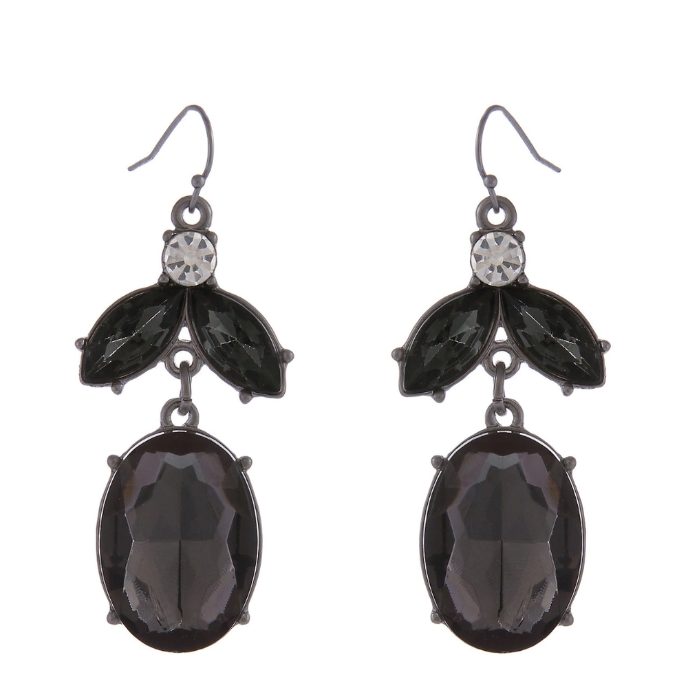 Erica Lyons dark dangling earrings